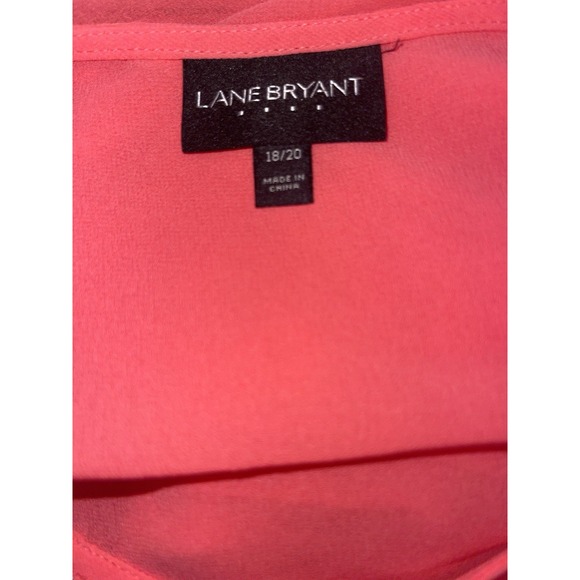 Lane Bryant Pink Blouse Sheer Shirt Plus Size 18/20 - Picture 4 of 4